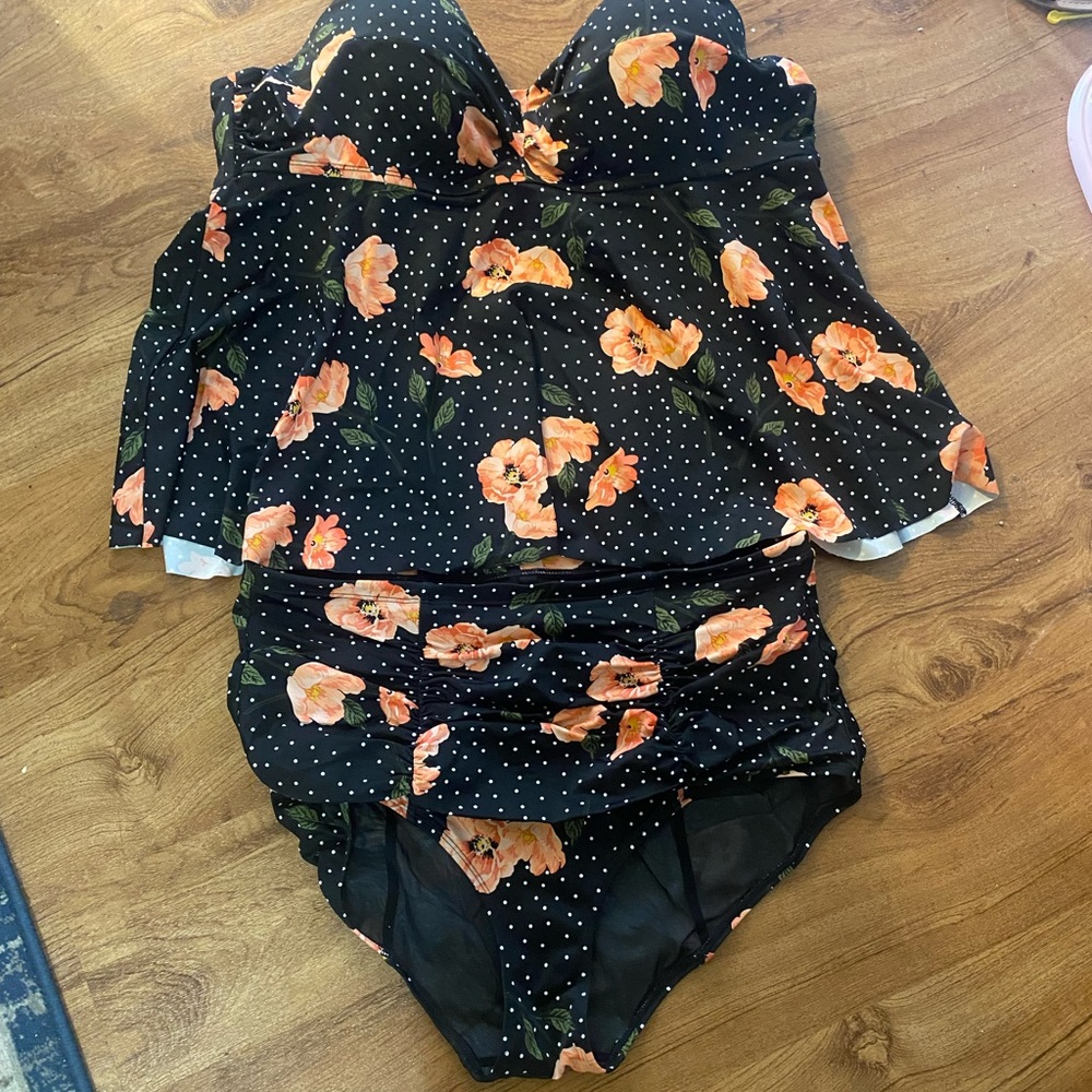 Plus size two piece swim
